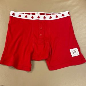 Boxer Shorts- Santa and Xmas Trees - Vintage - XL